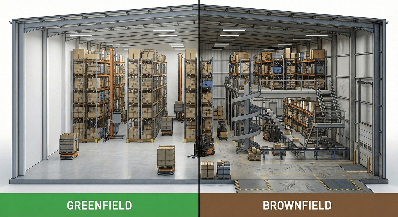 Warehouse workers managing mixed-case palletizing operation