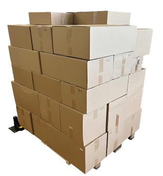 Stacked box, view four.